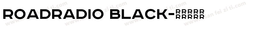 RoadRadio Black字体转换
